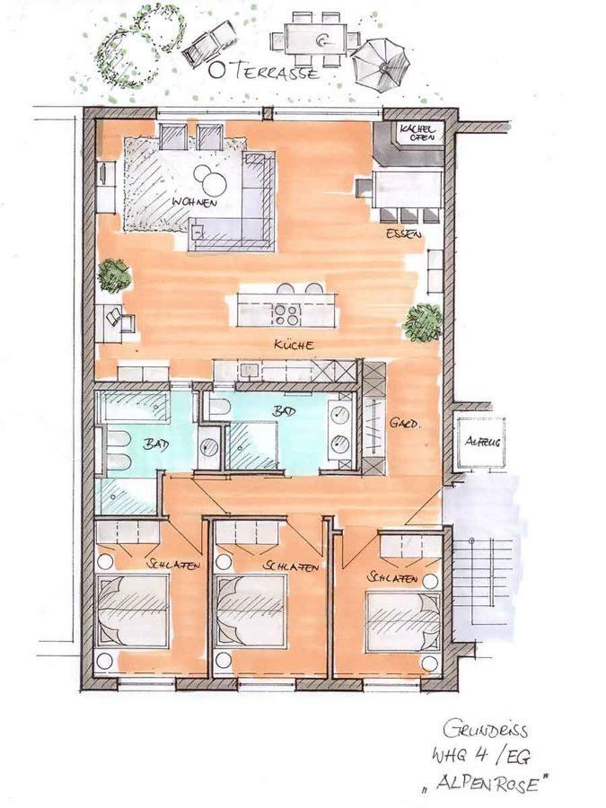 Chalet Alpenrose 134Qm Am Golfplatz Оберщауфен Екстериор снимка